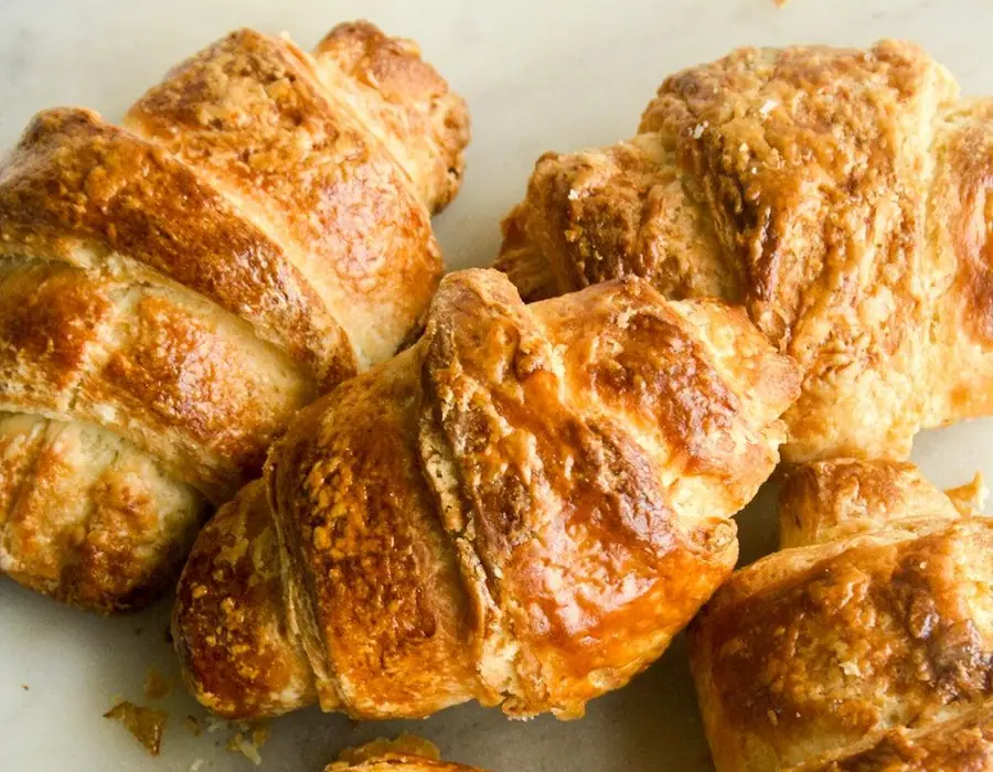 Fresh pastries prepared for pickup